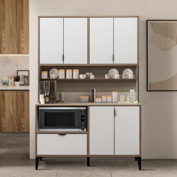 Multi Purpose Cabinet Arden Coffee - White White