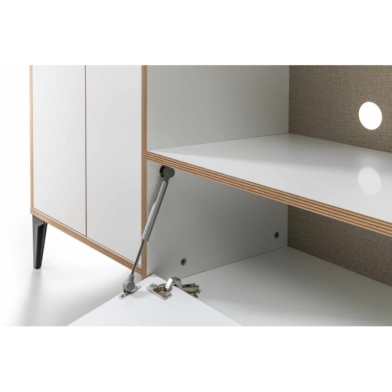 Multi Purpose Cabinet Arden Coffee - White White