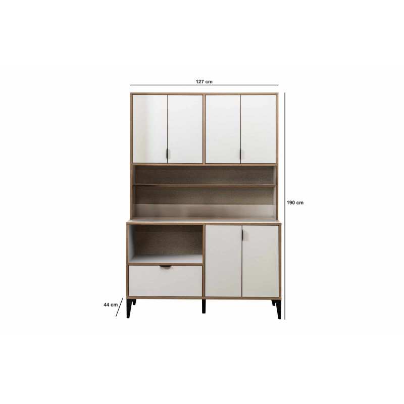 Multi Purpose Cabinet Arden Coffee - White White
