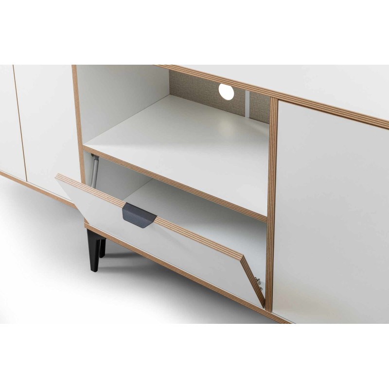 Multi Purpose Cabinet Arden Coffee - White White