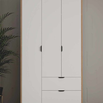 Wardrobe Arden 3 - White White