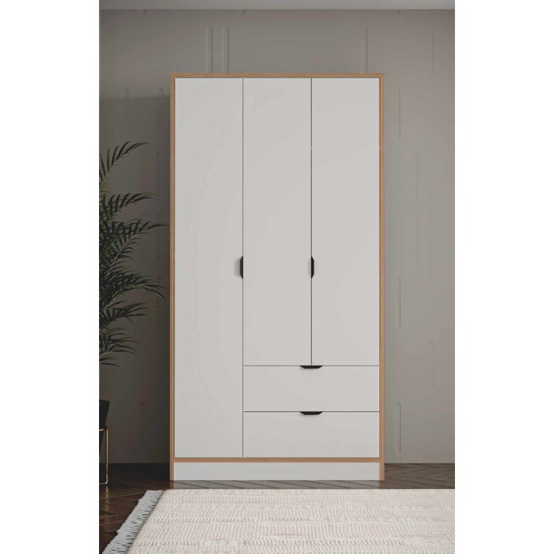 Wardrobe Arden 3 - White White
