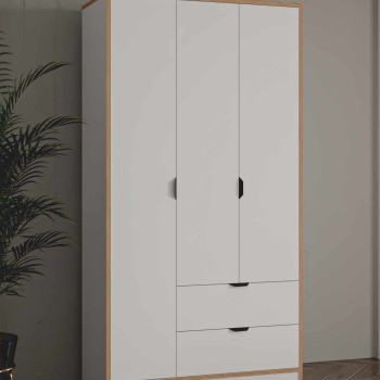 Wardrobe Arden 3 - White White