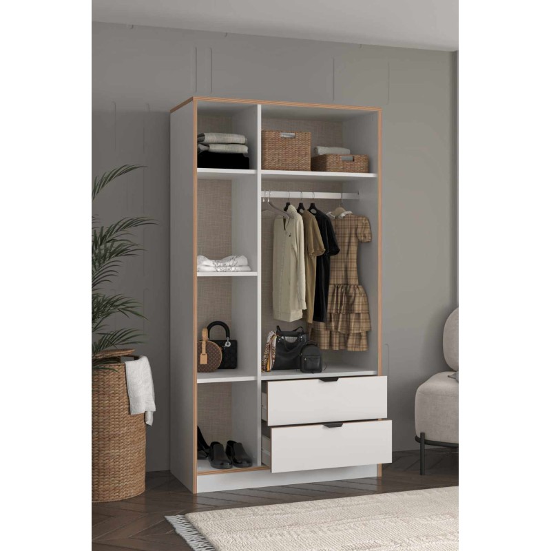 Wardrobe Arden 3 - White White