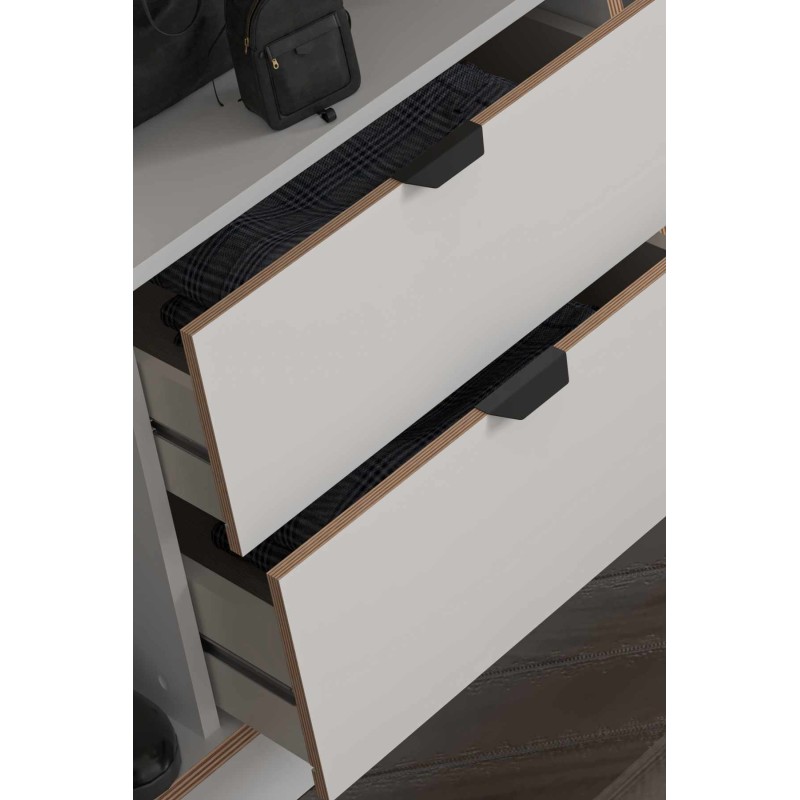 Wardrobe Arden 3 - White White