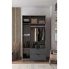 Wardrobe Arden 3 - Anthracite Anthracite