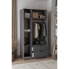Wardrobe Arden 3 - Anthracite Anthracite