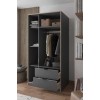 Wardrobe Arden 3 - Anthracite Anthracite