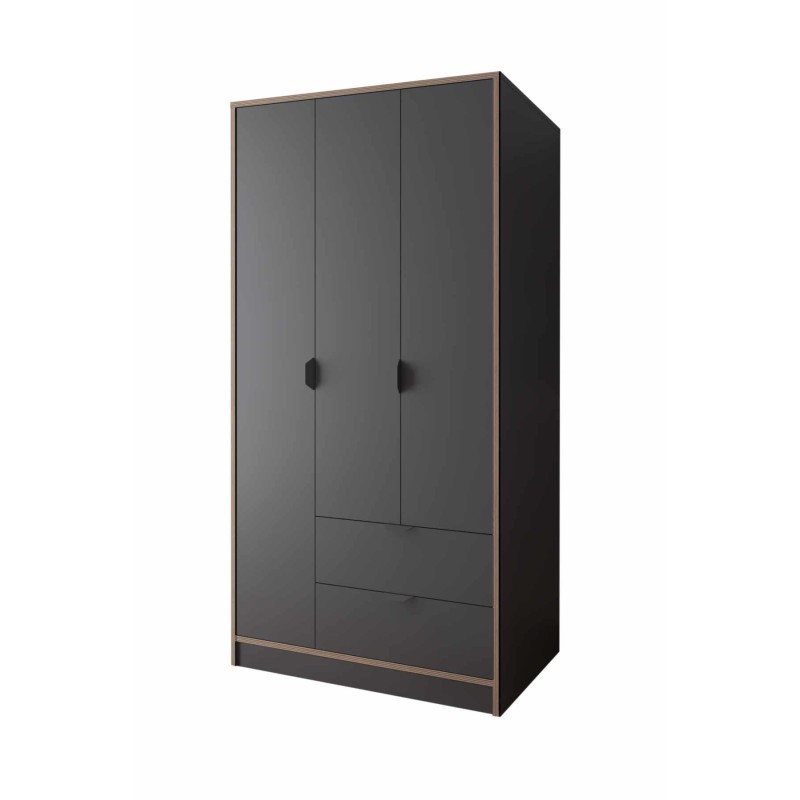 Wardrobe Arden 3 - Anthracite Anthracite