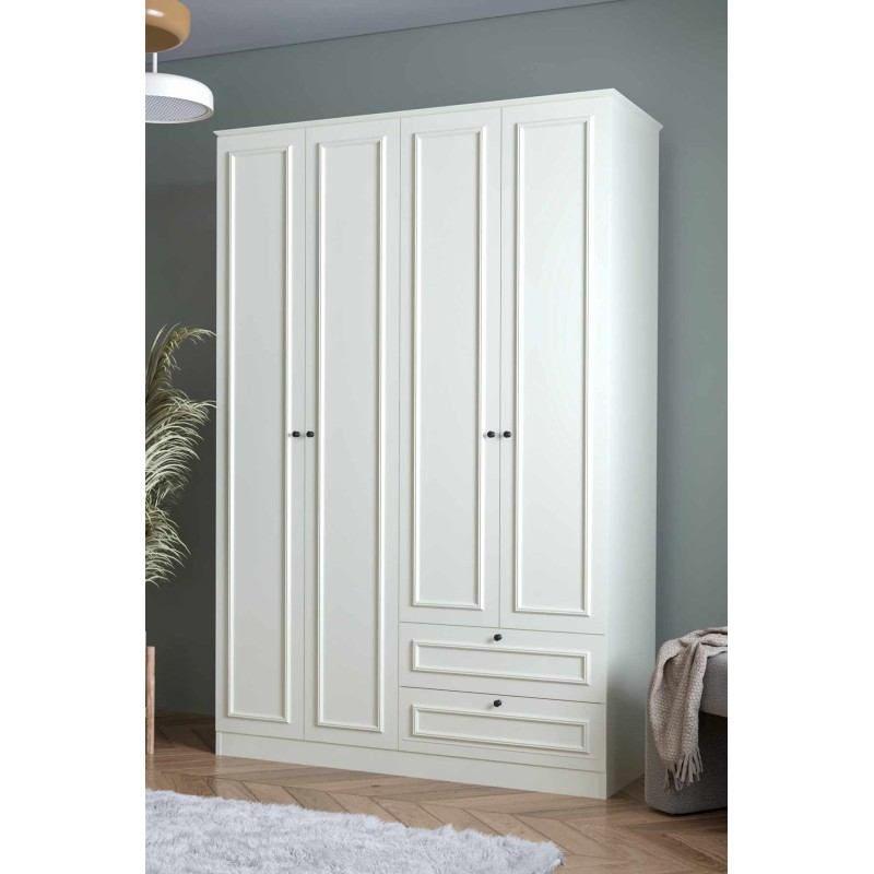 Wardrobe Mira 210 White