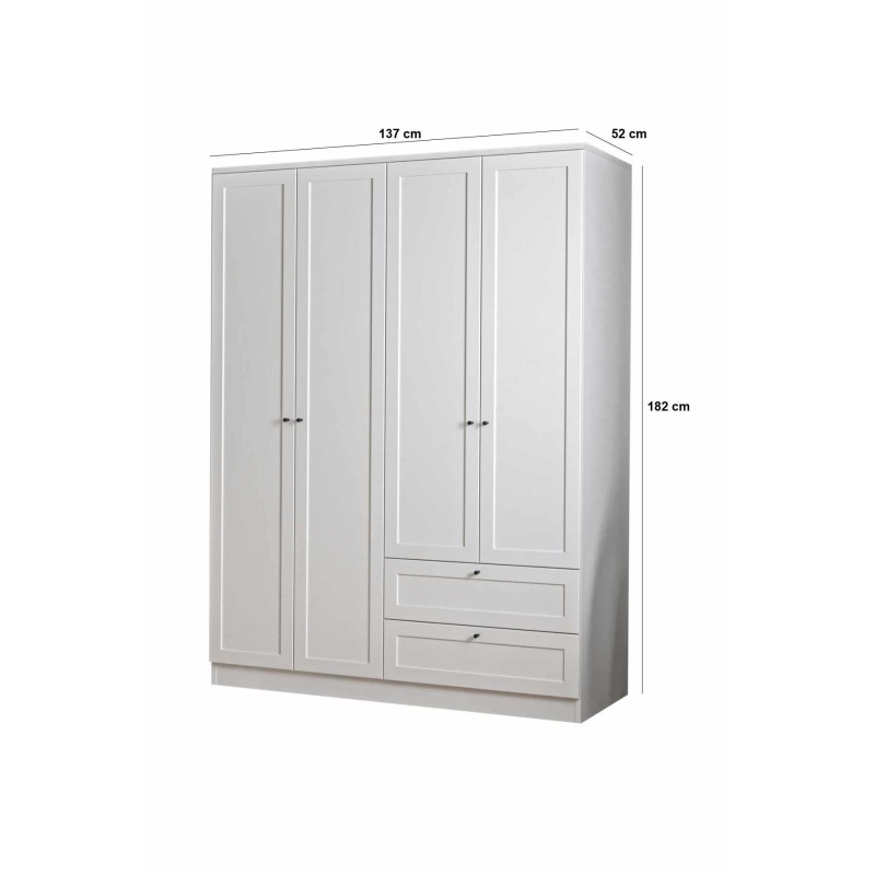 Wardrobe Terra 182 White