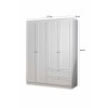Wardrobe Terra 210 White