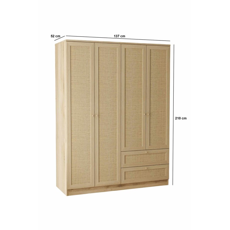 Wardrobe Baru 210 Beige