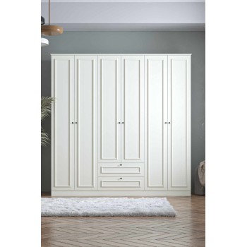 Wardrobe Mira 6 210 - White White