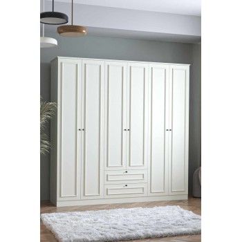 Wardrobe Mira 6 210 - White White