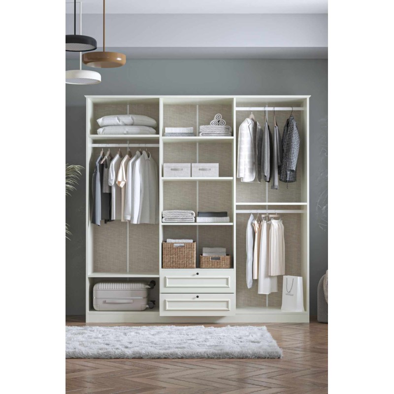 Wardrobe Mira 6 210 - White White