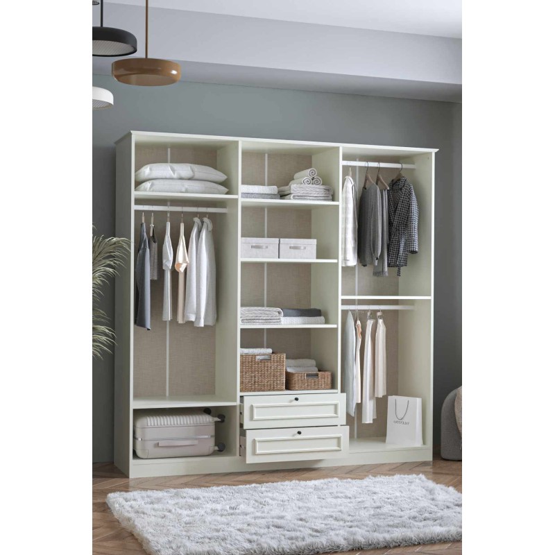 Wardrobe Mira 6 210 - White White