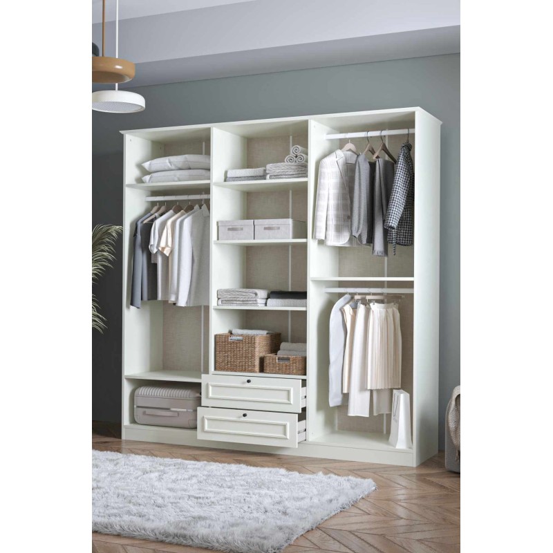 Wardrobe Mira 6 210 - White White