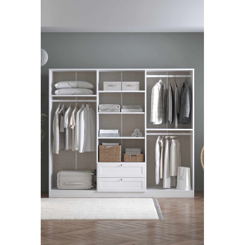 Wardrobe Terra 6 182 - White White