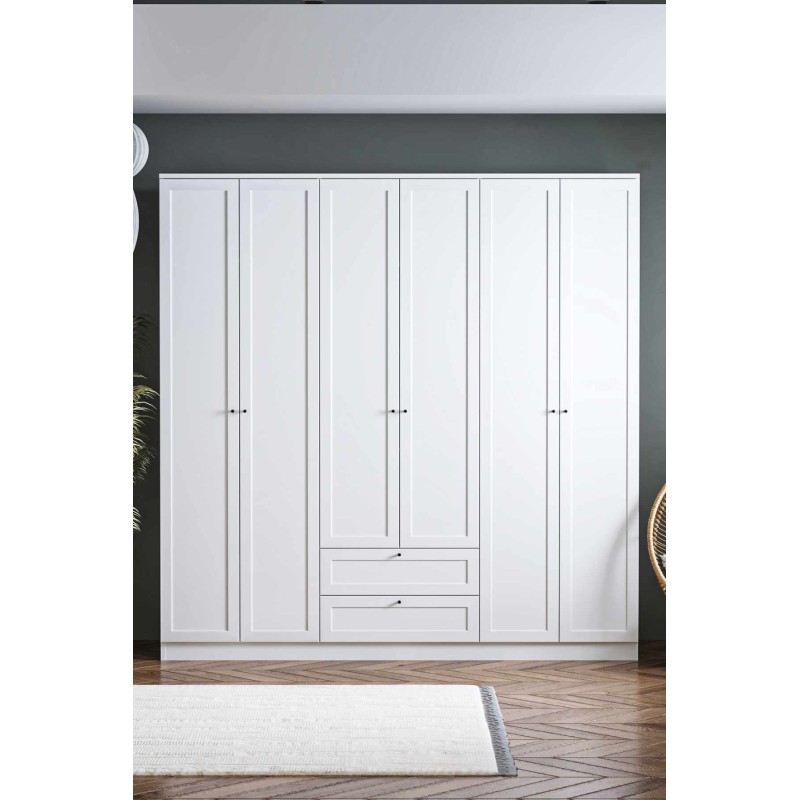 Wardrobe Terra 6 210 - White White
