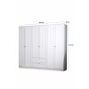Wardrobe Terra 6 210 - White White