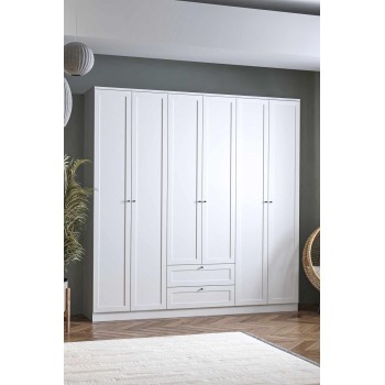 Wardrobe Terra 6 210 - White White