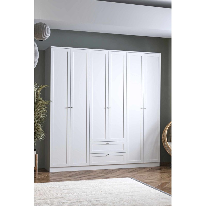Wardrobe Terra 6 210 - White White