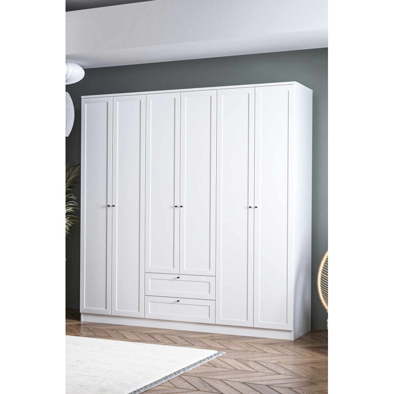 Wardrobe Terra 6 210 - White White