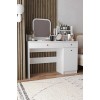 Make-Up Table Harmony 2 Square - White White