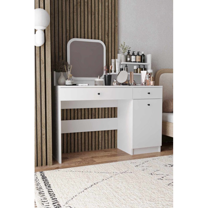Make-Up Table Harmony 2 Square - White White