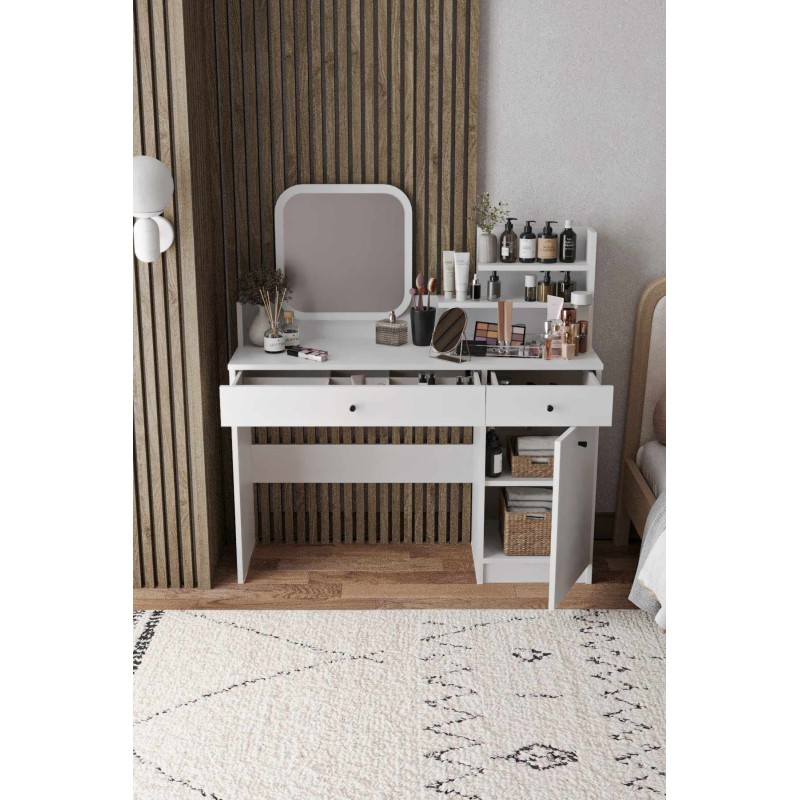 Make-Up Table Harmony 2 Square - White White