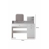 Make-Up Table Harmony 2 Square - White White