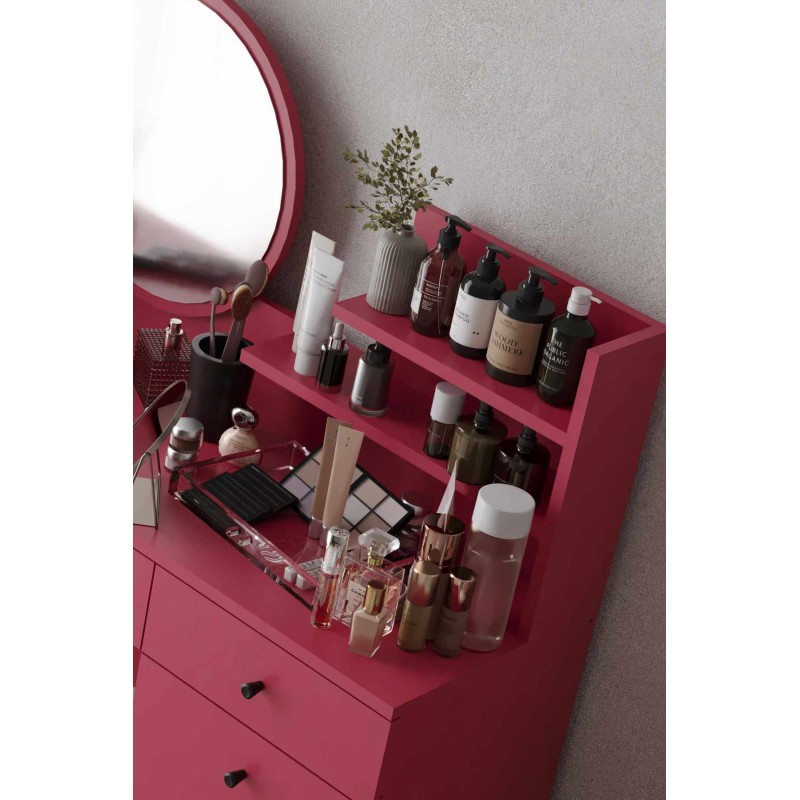 Make-Up Table Harmony 2 Round - Raspberry Raspberry