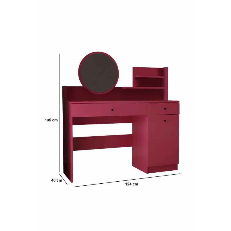 Make-Up Table Harmony 2 Round - Raspberry Raspberry
