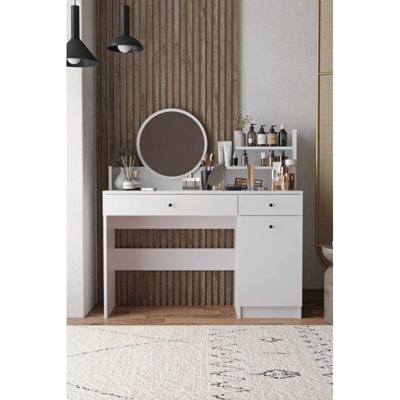 Make-Up Table Harmony 2 Round - White White