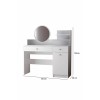 Make-Up Table Harmony 2 Round - White White