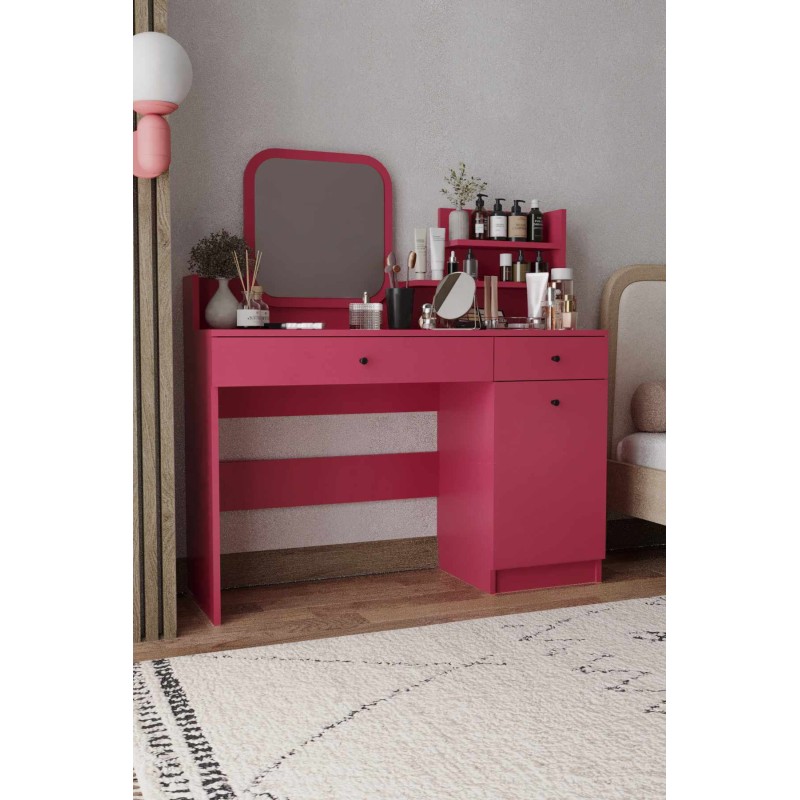 Make-Up Table Harmony 2 Square - Raspberry Raspberry