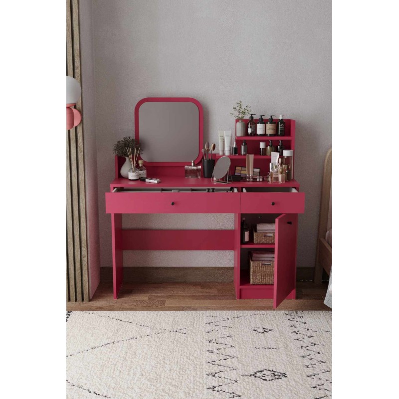 Make-Up Table Harmony 2 Square - Raspberry Raspberry
