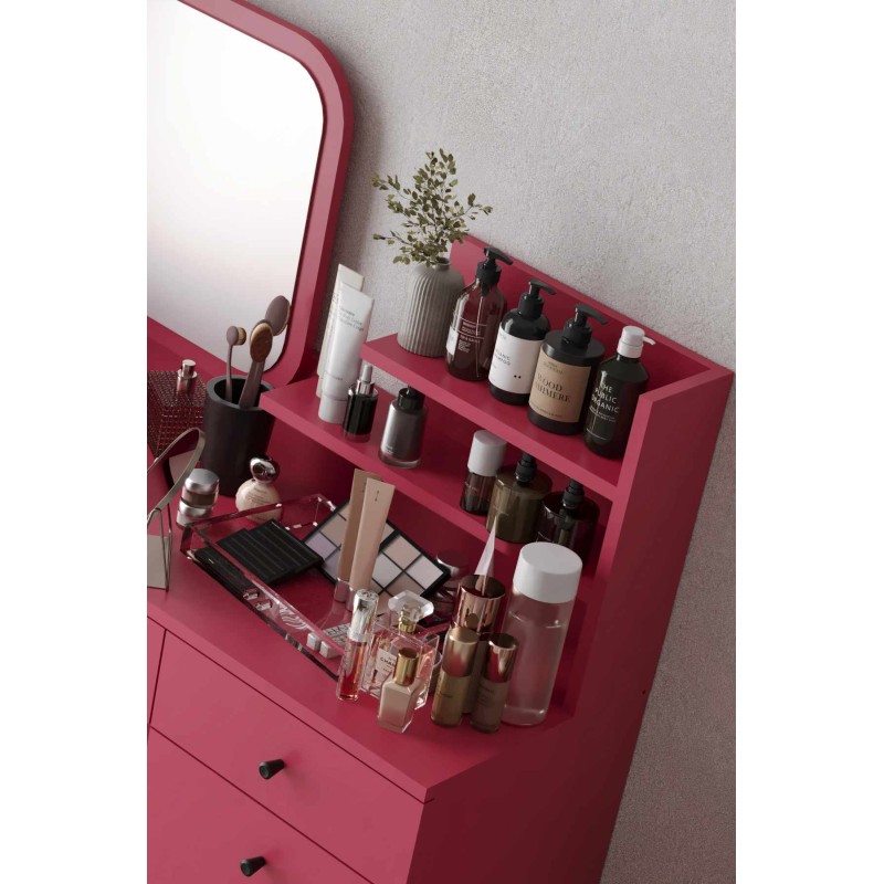 Make-Up Table Harmony 2 Square - Raspberry Raspberry