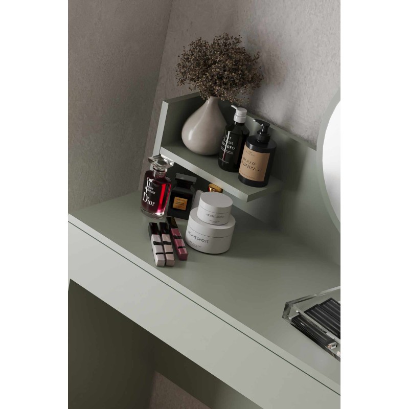 Make-Up Table Harmony Mini Round - Ash Green Ash Green