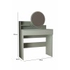 Make-Up Table Harmony Mini Round - Ash Green Ash Green