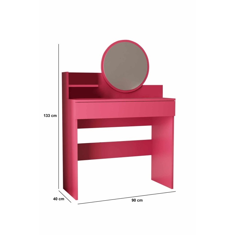 Make-Up Table Harmony Mini Round - Raspberry Raspberry