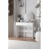 Make-Up Table Harmony Mini Round - White White