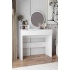 Make-Up Table Harmony Mini Round - White White