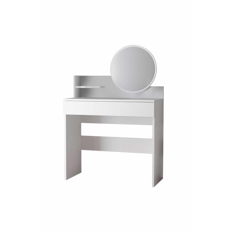 Make-Up Table Harmony Mini Round - White White