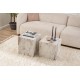 Hanah Home Side Table Set Küp Set - Freesia Freesia Marble