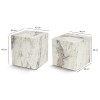 Hanah Home Side Table Set Küp Set - Freesia Freesia Marble
