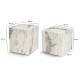 Hanah Home Side Table Set Küp Set - Freesia Freesia Marble