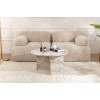 Hanah Home Coffee Table Harmoni Freesia Marble