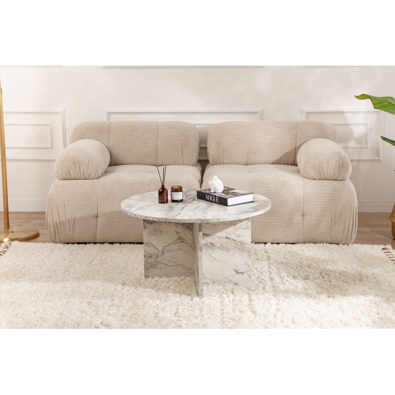 Hanah Home Coffee Table Harmoni Freesia Marble